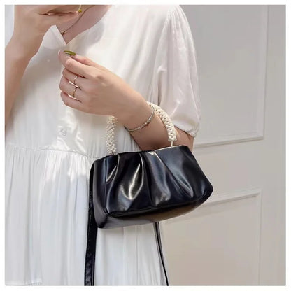 Pearl Handle Evening Clutch Bag