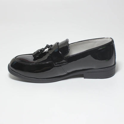 Boys’ Patent Leather Dress Shoes – Formal Party & Performance Loafers