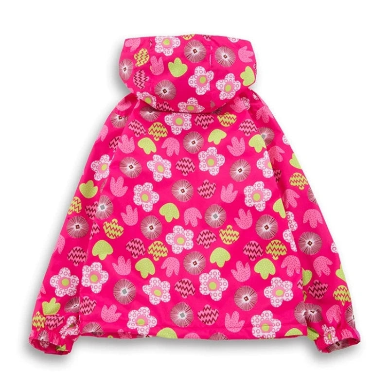 Girls' Polar Fleece Hooded Winter Jacket