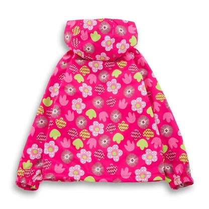 Girls' Polar Fleece Hooded Winter Jacket