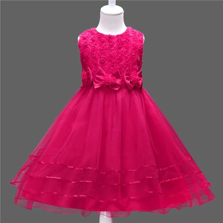 Princess Petal Layered Tulle Dress