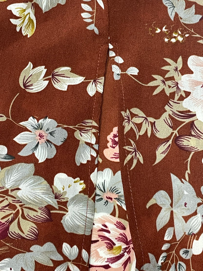 Women’s Floral High-Slit Halter Dress – Sleeveless, Summer Maxi