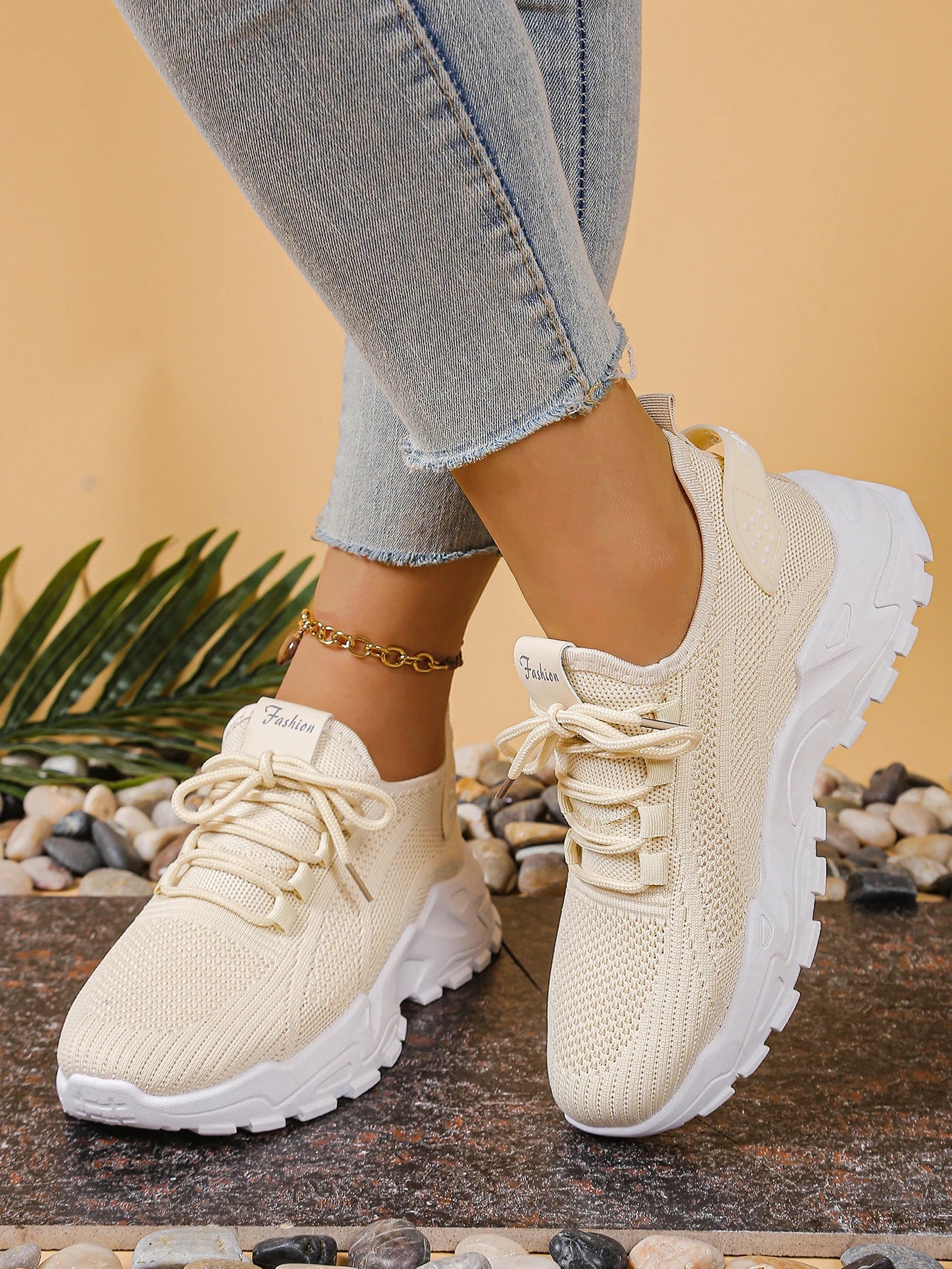 Women's peek-a-boo mesh Leopard print sneakers