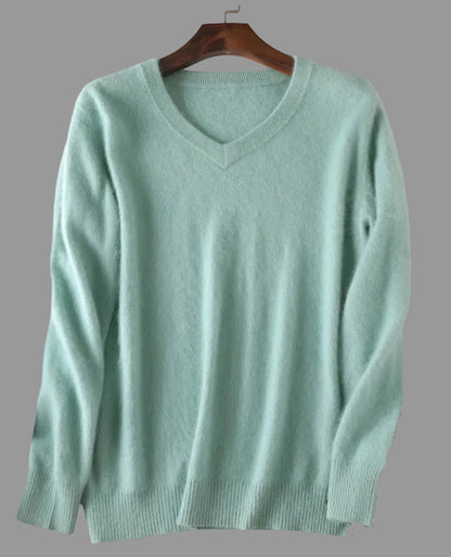 Men’s V-Neck Knit Pullover – Soft Touch, Smart Casual