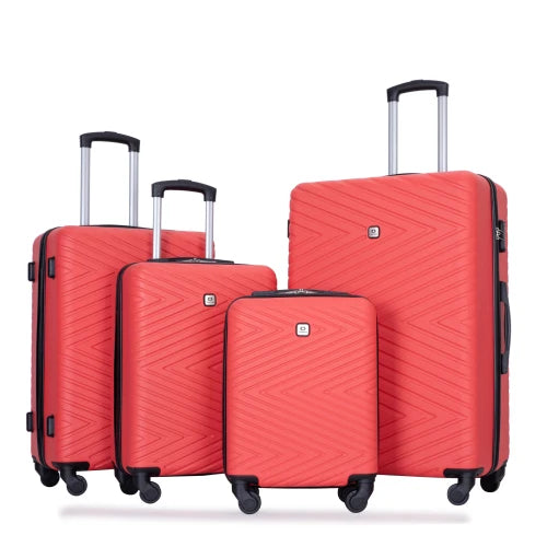4-Piece Hardshell Spinner Luggage Set with TSA Locks