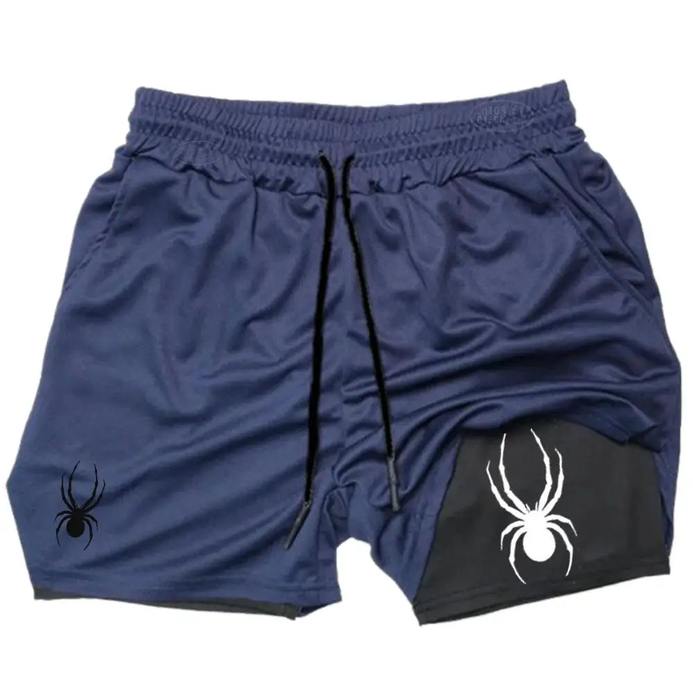 Men’s 2-in-1 Performance Athletic Shorts – Double Layer Training Fit