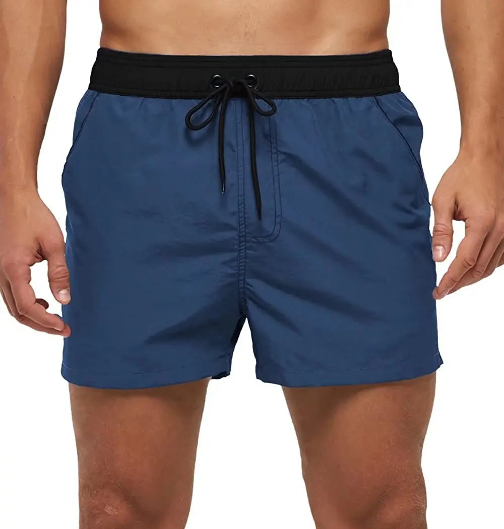 Men’s & Teens’ Quick-Dry Swim Shorts – Elastic Waist with Mesh Lining