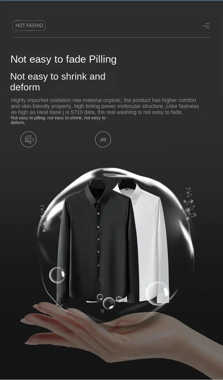 Men’s Wrinkle-Resistant Dress Shirt – Long Sleeve Button Down