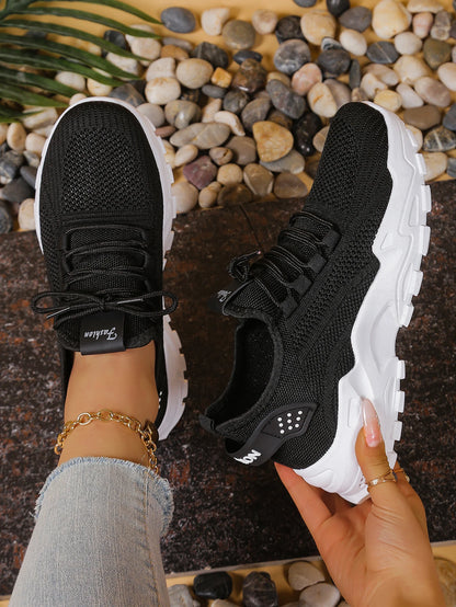 Women's peek-a-boo mesh Leopard print sneakers