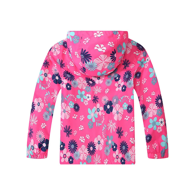 Girls' Polar Fleece Hooded Winter Jacket
