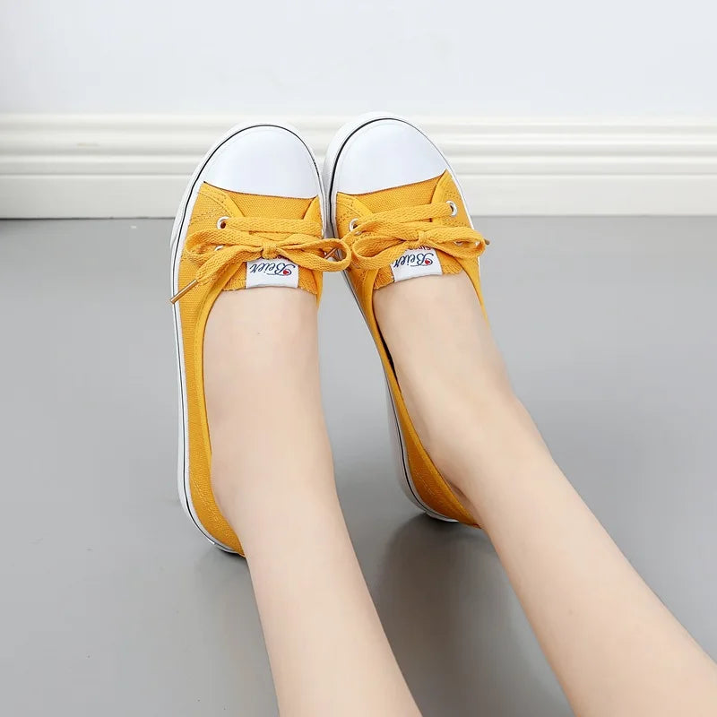 Canvas Slip-On Sneakers for Women & Teens | Lightweight, Low Profile