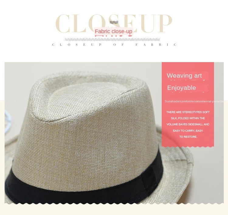 Men’s Lightweight Fedora Hat – Summer Cruise & Beach Style<