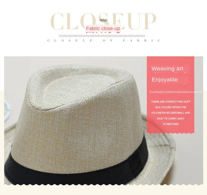 Men’s Lightweight Fedora Hat – Summer Cruise & Beach Style<