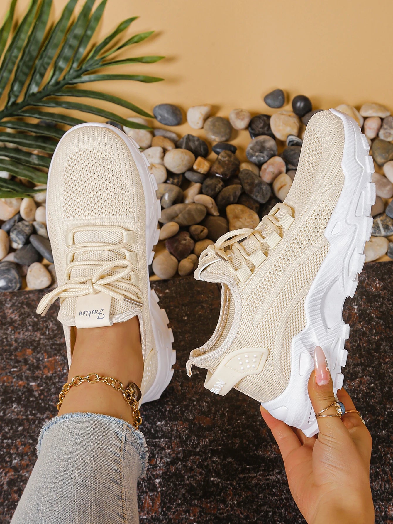 Women's peek-a-boo mesh Leopard print sneakers