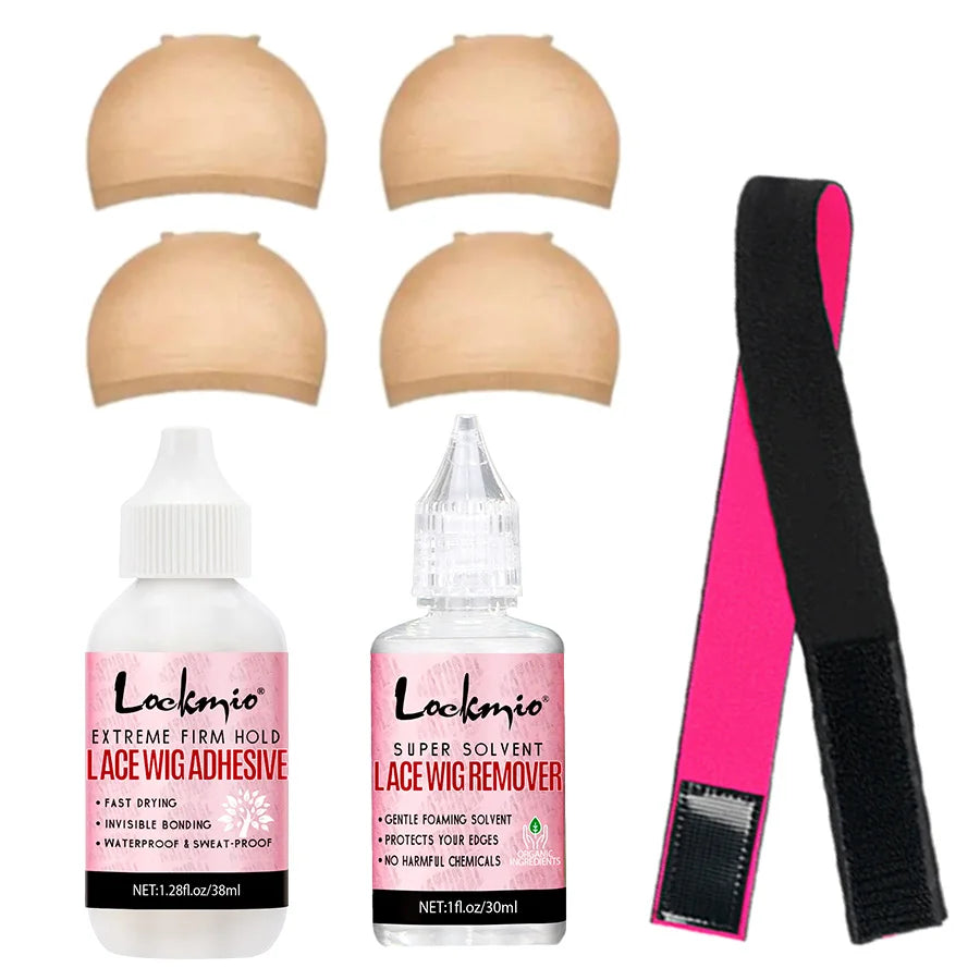 Lace Wig Adhesive Kit – Waterproof Glue, Remover & Wig Tools Set