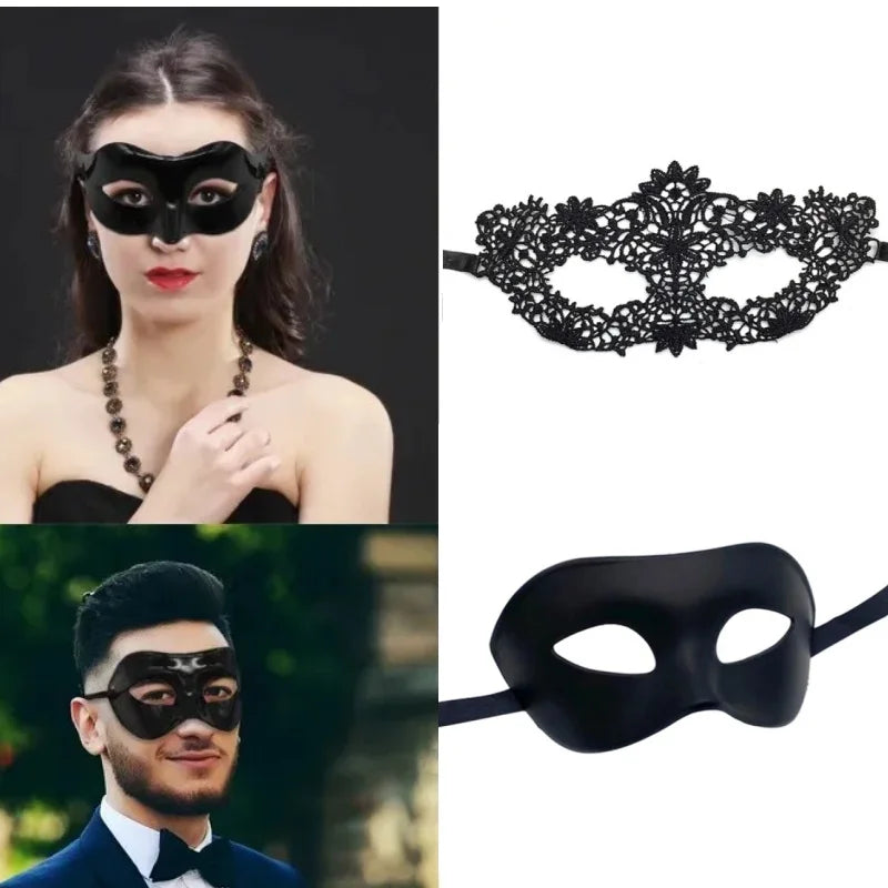 Black Masquerade Eye Masks