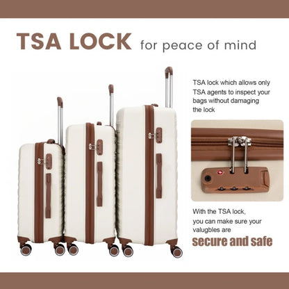 5-Piece Hardshell Luggage Set with Spinner Wheels & TSA Locks