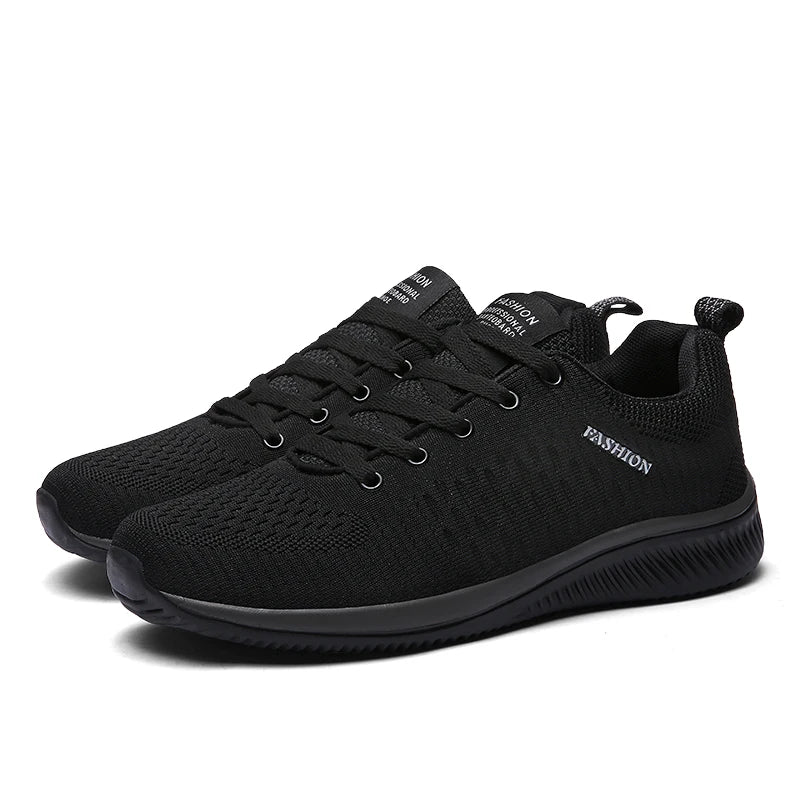 Men’s Knit Running Sneakers – Lightweight Breathable Trainers