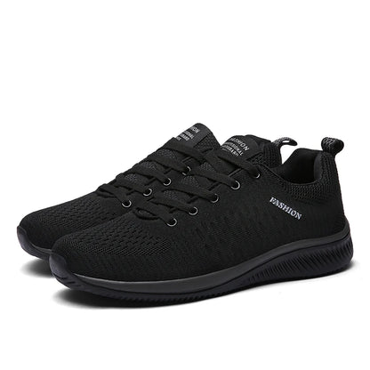 Men’s Knit Running Sneakers – Lightweight Breathable Trainers