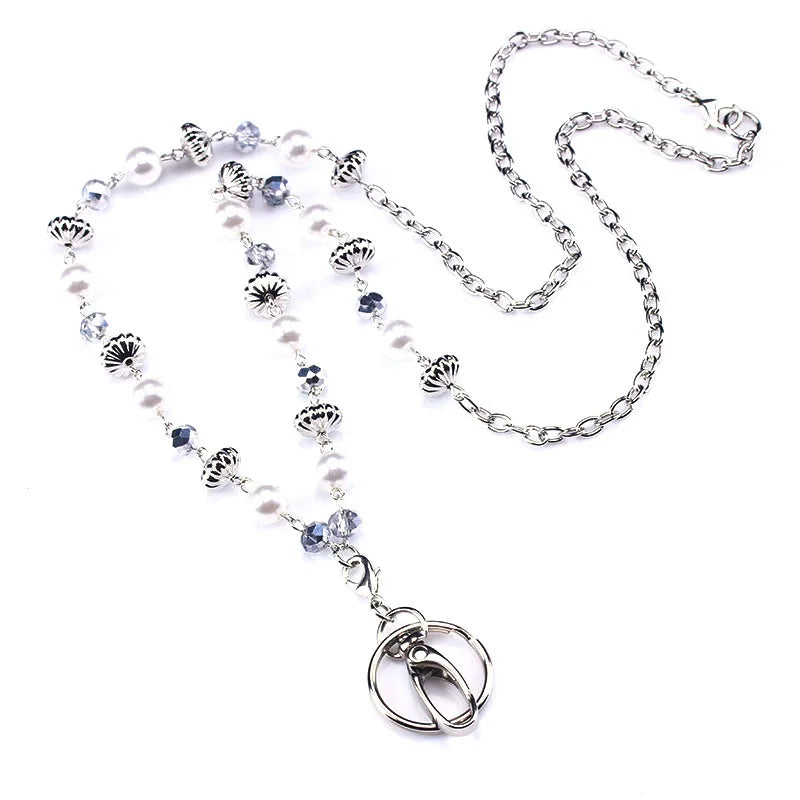 Beaded ID Lanyard Necklace – 36" Cruise Badge Holder