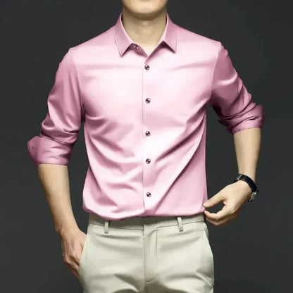 Men’s Wrinkle-Resistant Dress Shirt – Long Sleeve Button Down