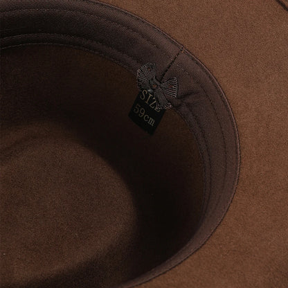 Men’s Wool Felt Fedora Hat – Crushable Outback Style