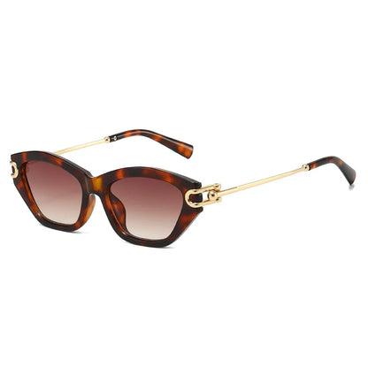 Silver-Accent Square UV400 Sunglasses