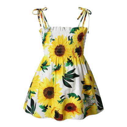 Girls’ Floral Strap Dress – Lightweight Summer & Playwear