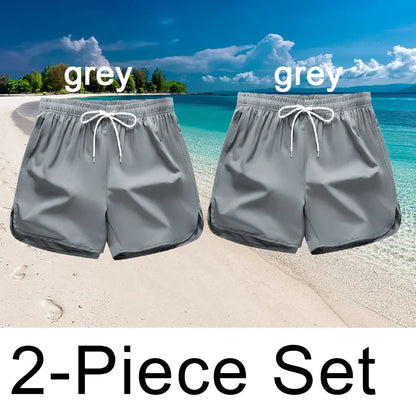 Men’s Quick-Dry Color Block Swim Shorts