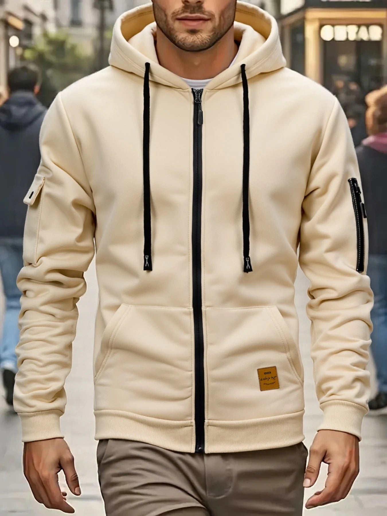 Men’s Lightweight Hooded Zip Jacket