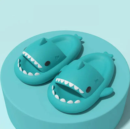 Kids Shark Slide Sandals – Soft Non-Slip Summer Slippers