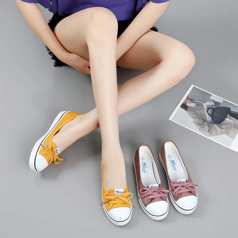 Canvas Slip-On Sneakers for Women & Teens | Lightweight, Low Profile