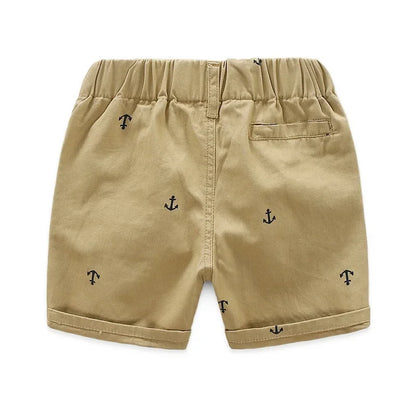 Toddler Cotton Anchor Shorts – Soft, Lightweight Summer Wear