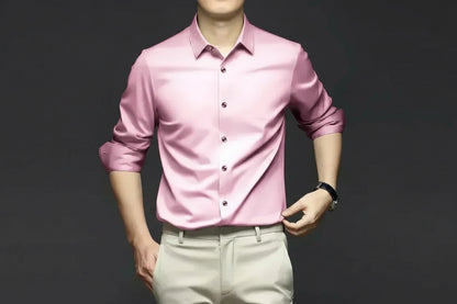 Men’s Wrinkle-Resistant Dress Shirt – Long Sleeve Button Down