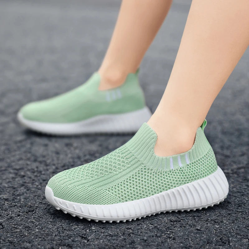 Kids’ Breathable Mesh Slip-on Sneakers