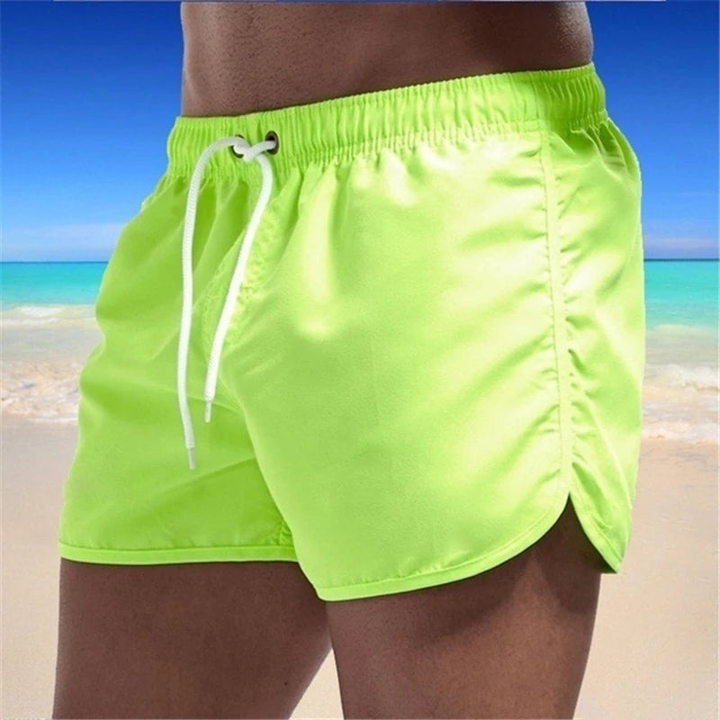 Men’s Quick-Dry Color Block Swim Shorts