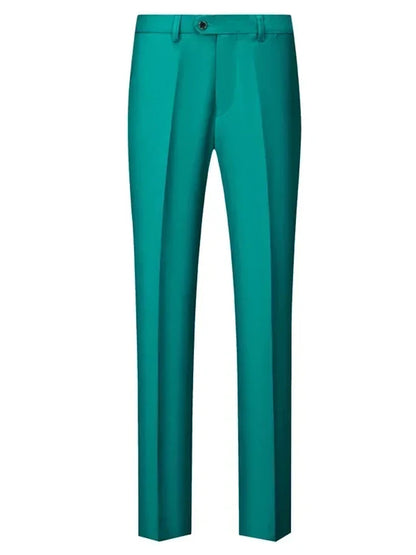 Solid Formal Tailored Suit Trousers
