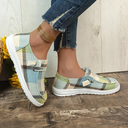 Women’s Canvas Slip-On Sneakers – Lightweight, Casual Comfort