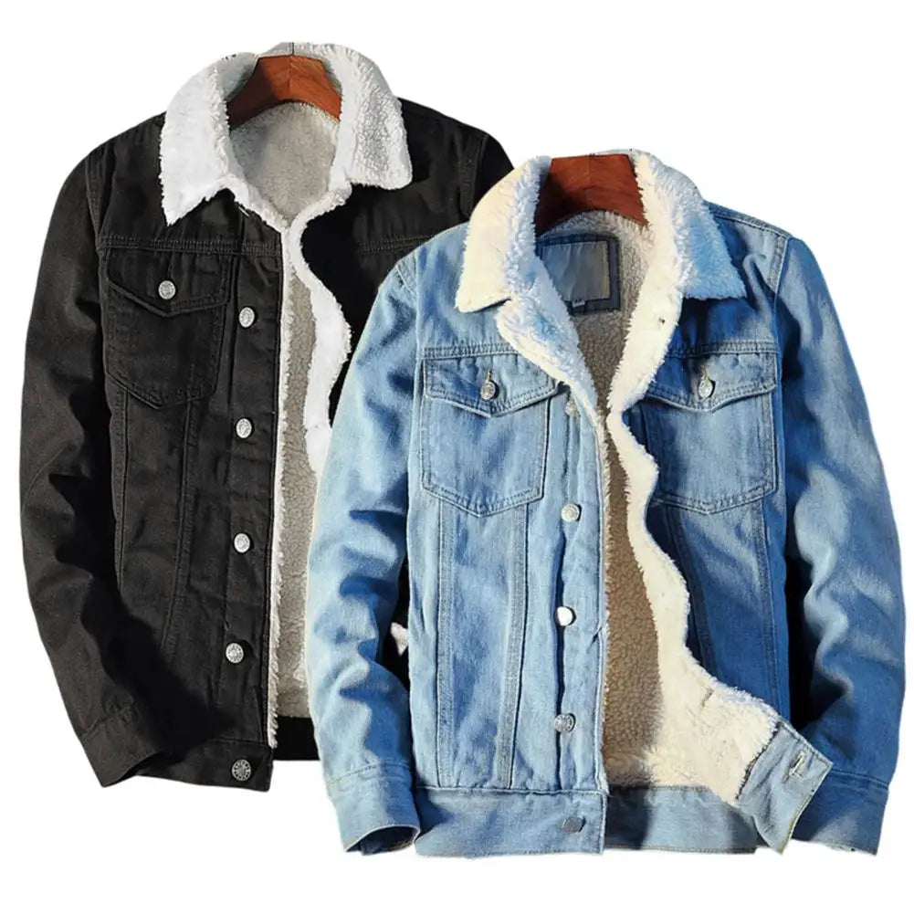 Men’s Sherpa-Lined Denim Jacket