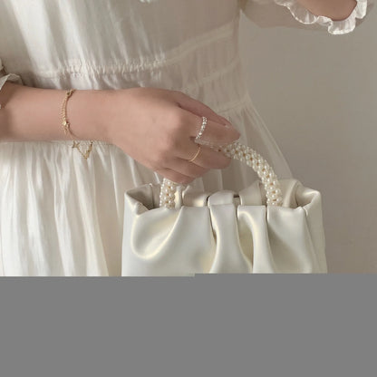 Pearl Handle Evening Clutch Bag