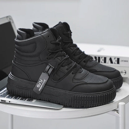 Men’s High-Top Skate Sneakers – Non-Slip, Padded Ankle Support