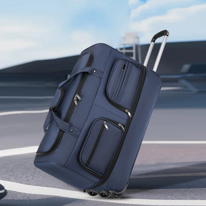 Rolling Travel Duffel Bag with Wheels – Expandable, Large Capacity