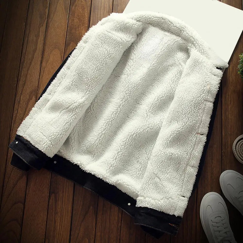 Men’s Sherpa-Lined Denim Jacket