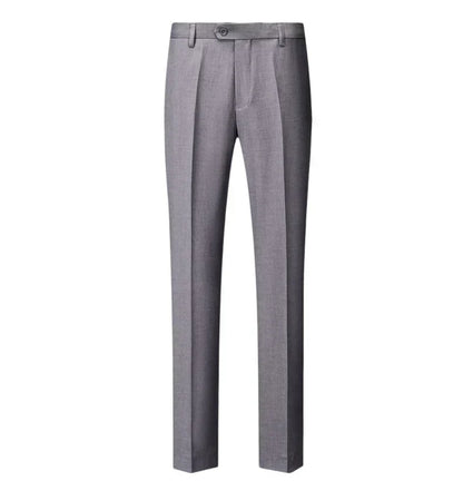 Solid Formal Tailored Suit Trousers