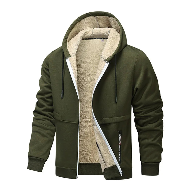Men’s Sherpa-Lined Zip Hoodie