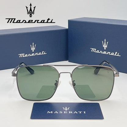 Square UV400 Sunglasses – Polarized Alloy Frame