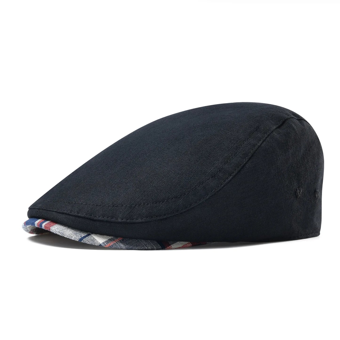 Men's Linen Flat Cap – Lightweight Newsboy Style
