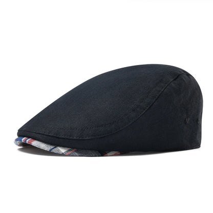 Men's Linen Flat Cap – Lightweight Newsboy Style