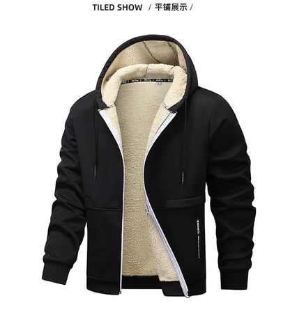 Men’s Sherpa-Lined Zip Hoodie