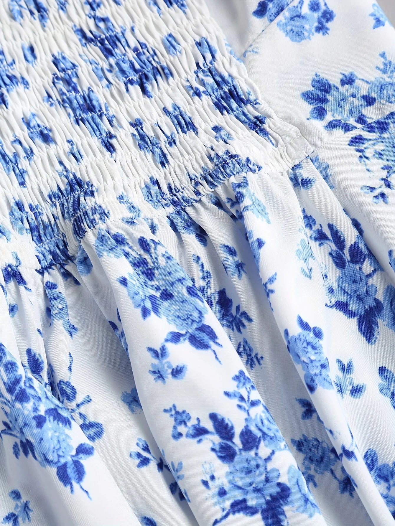 Women’s Floral A-Line Bow-Tie Dress – Sweetheart Neck, Adjustable Straps